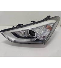 Farol Esquerdo Led Hyundai Santa Fé 2015