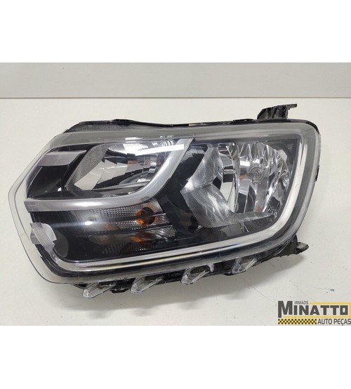 Farol Esquerdo Renault Duster Iconic Tce 2022 Recuperado