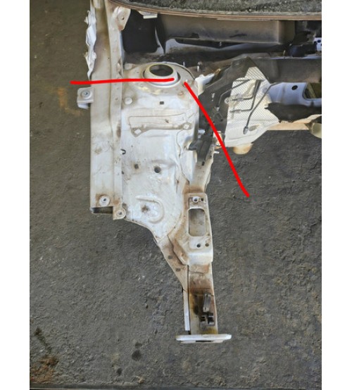 Longarina Caixa De Roda Direita Vw Polo Hl 1.0 Tsi 2024